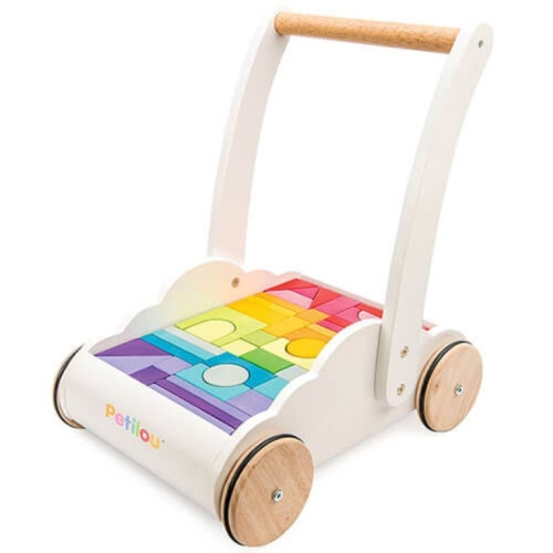 Le toy van Blokkenkar Regenboog Wolk